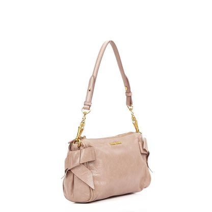 Miu Miu Vitello Lux Mughetto Bow Bag