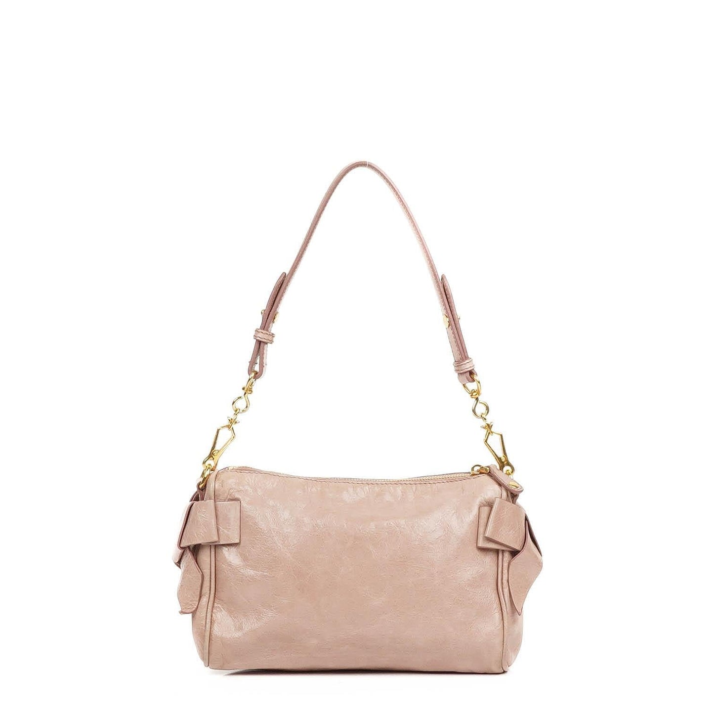 Miu Miu Vitello Lux Mughetto Bow Bag