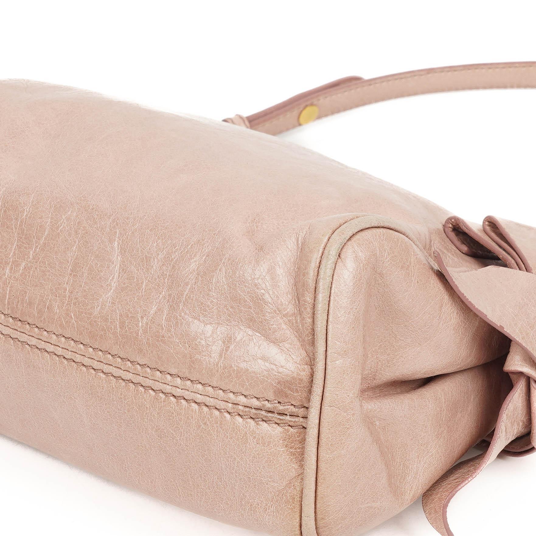 Miu Miu Vitello Lux Mughetto Bow Bag