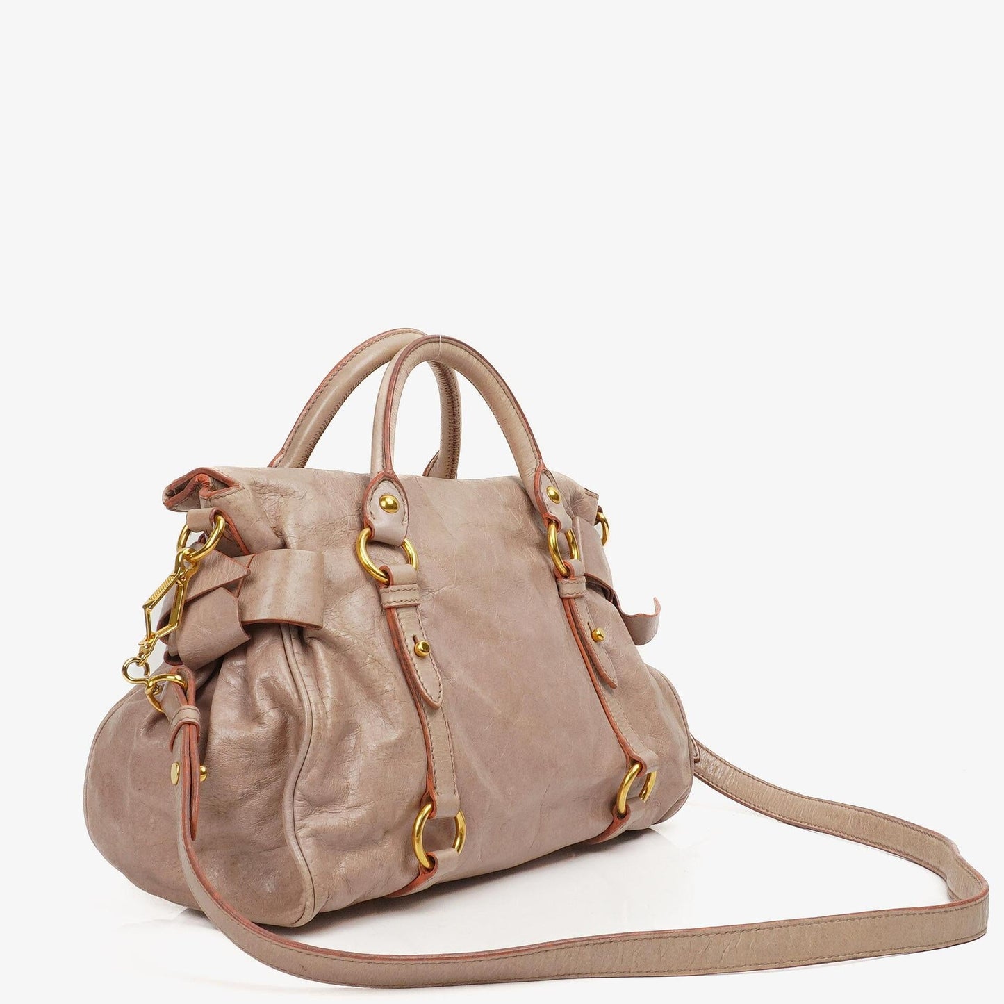 Miu Miu Vitello Lux Mughetto Satchel Tasche