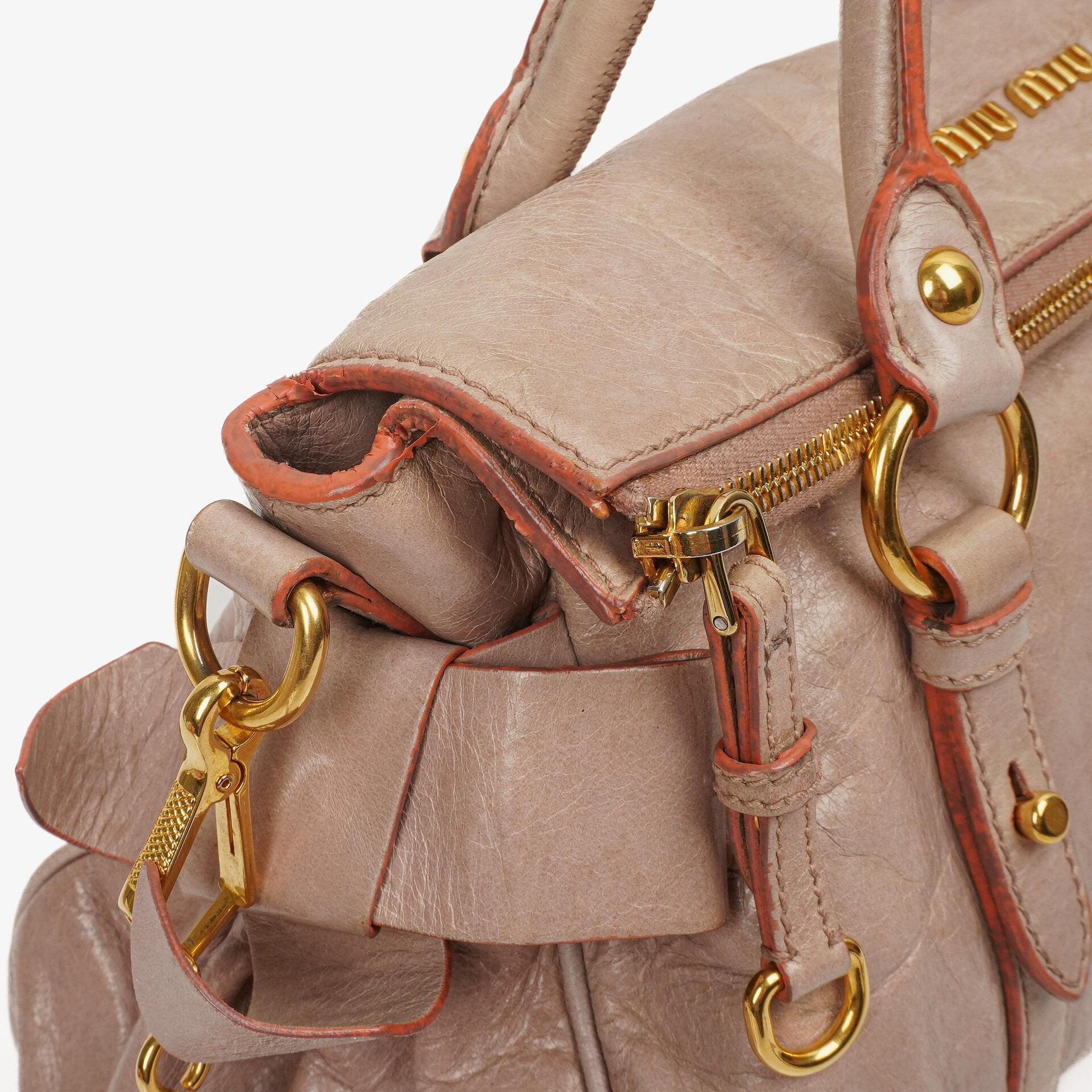 Miu Miu Vitello Lux Mughetto Satchel Tasche