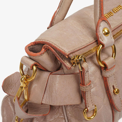 Miu Miu Vitello Lux Mughetto Satchel Tasche