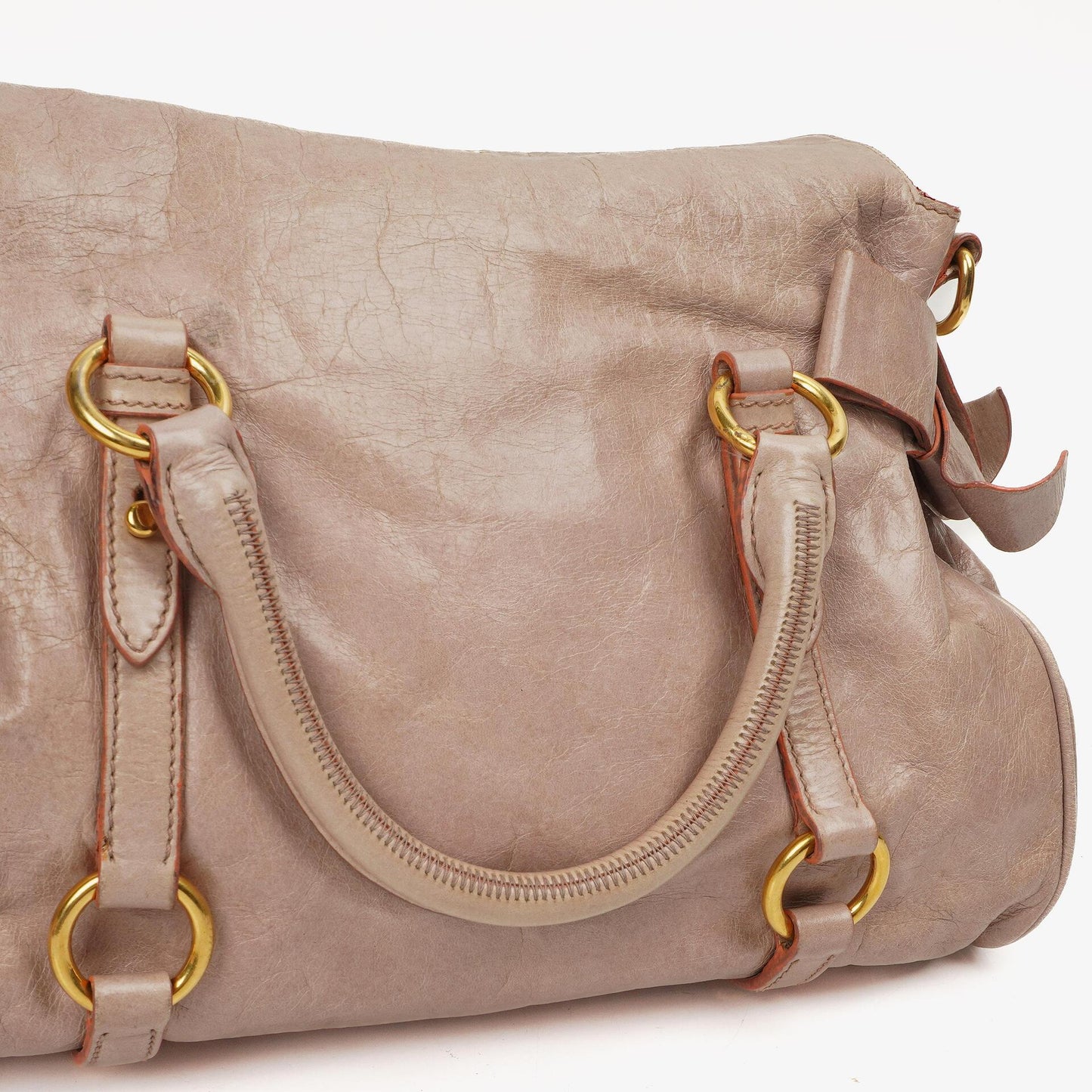 Miu Miu Vitello Lux Mughetto Satchel Tasche