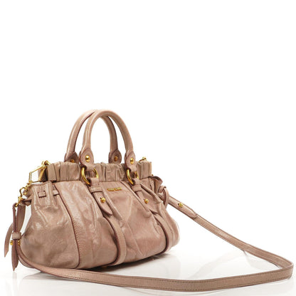 Miu Miu Vitello Lux Satchel Tasche Mughetto
