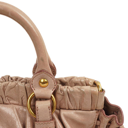 Miu Miu Vitello Lux Satchel Tasche Mughetto