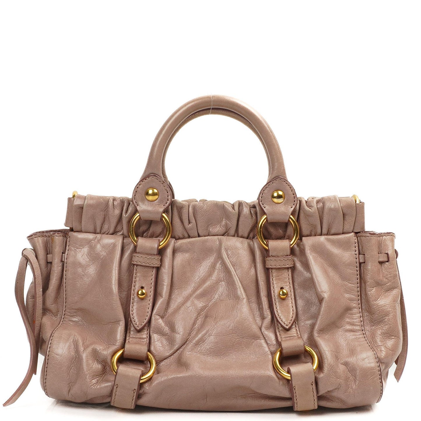 Miu Miu Vitello Lux Satchel Tasche Mughetto