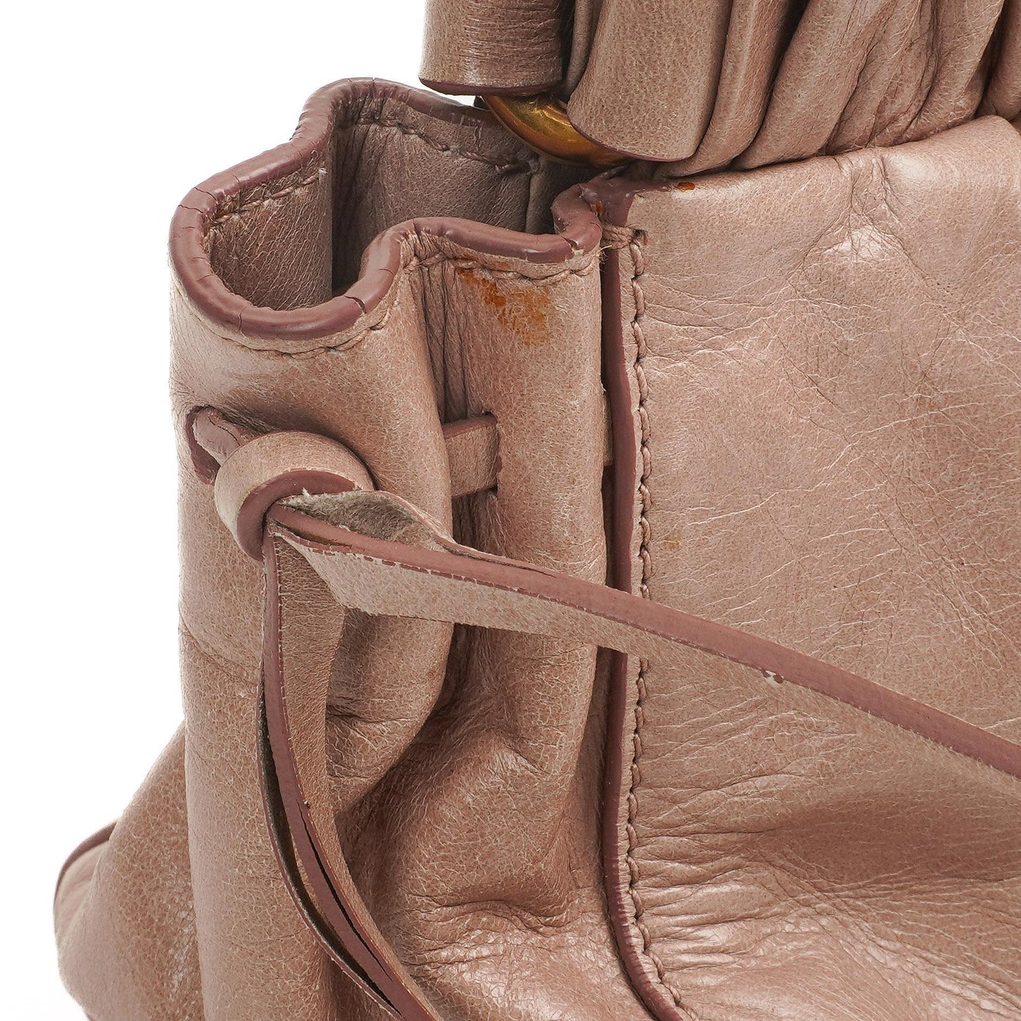 Miu Miu Vitello Lux Satchel Tasche Mughetto