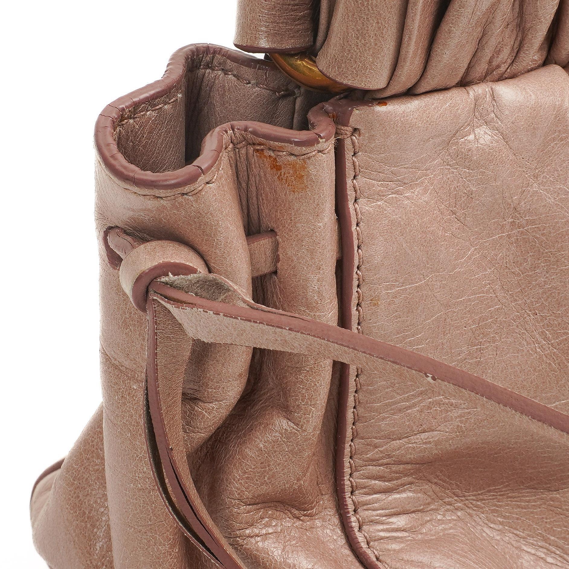 Miu Miu Vitello Lux Satchel Tasche Mughetto