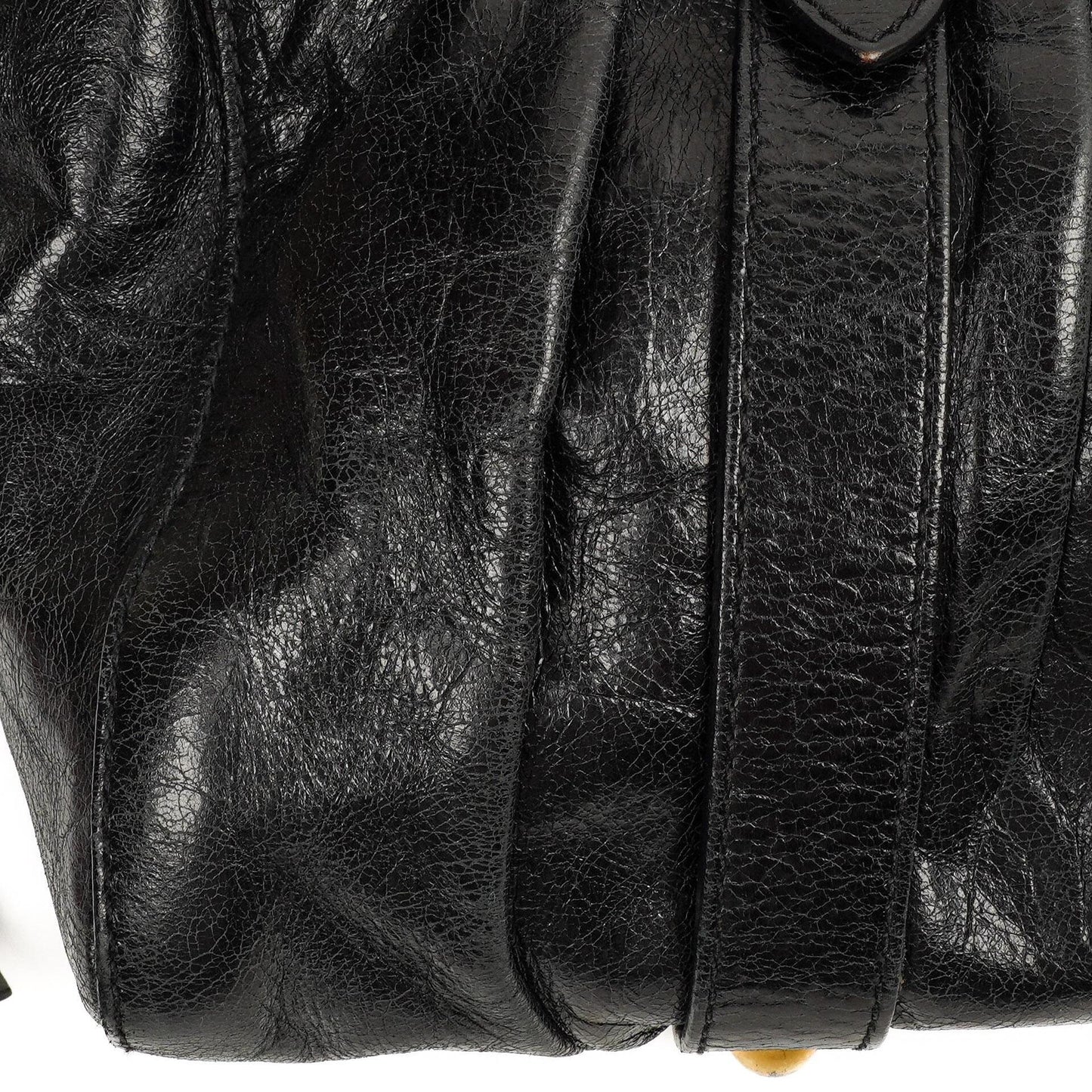 Miu Miu Vitello Lux Satchel Tasche Nero Schwarz
