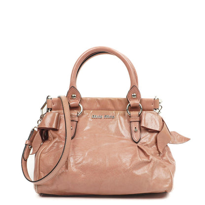 Miu Miu Vitello Lux Pink Satchel Tasche