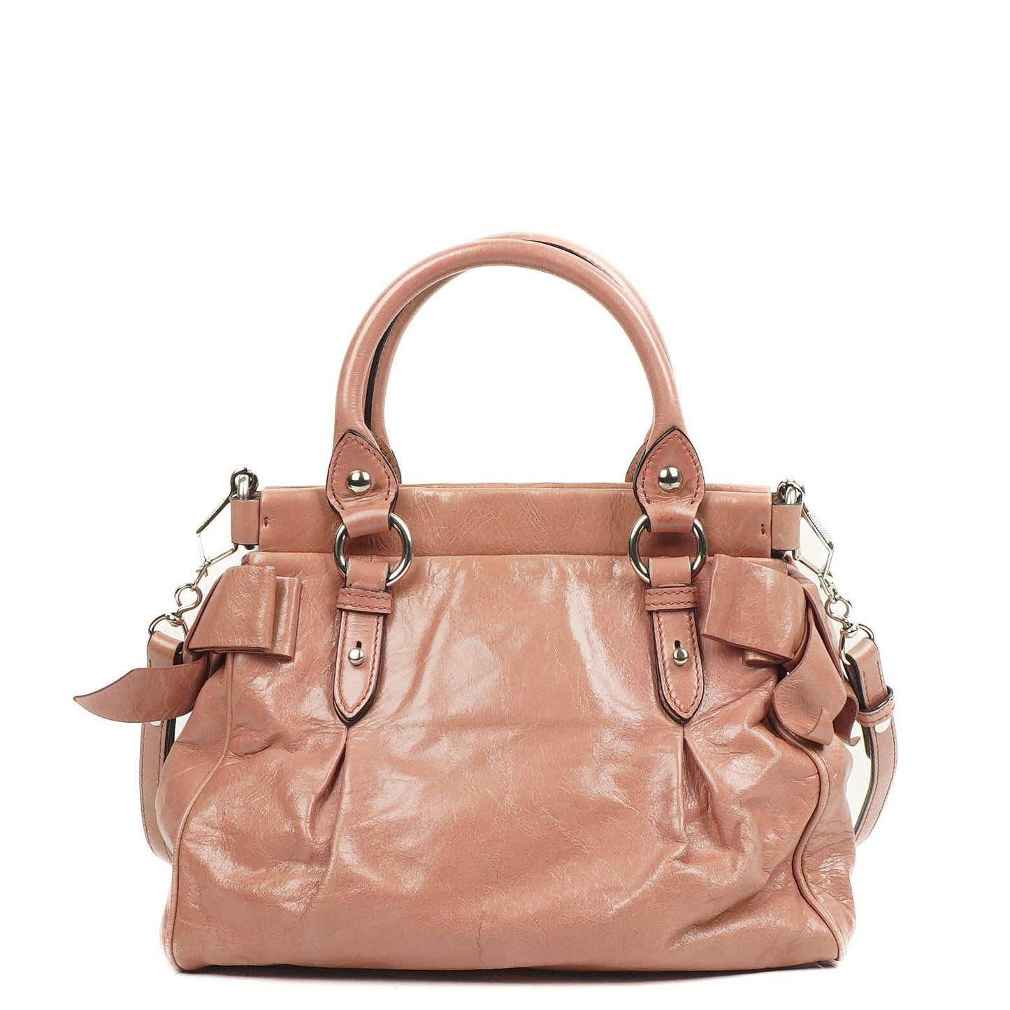 Miu Miu Vitello Lux Pink Satchel Tasche