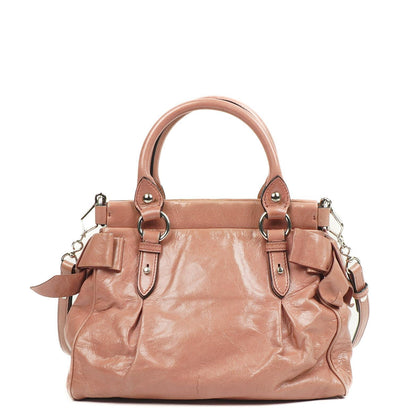 Miu Miu Vitello Lux Pink Satchel Tasche
