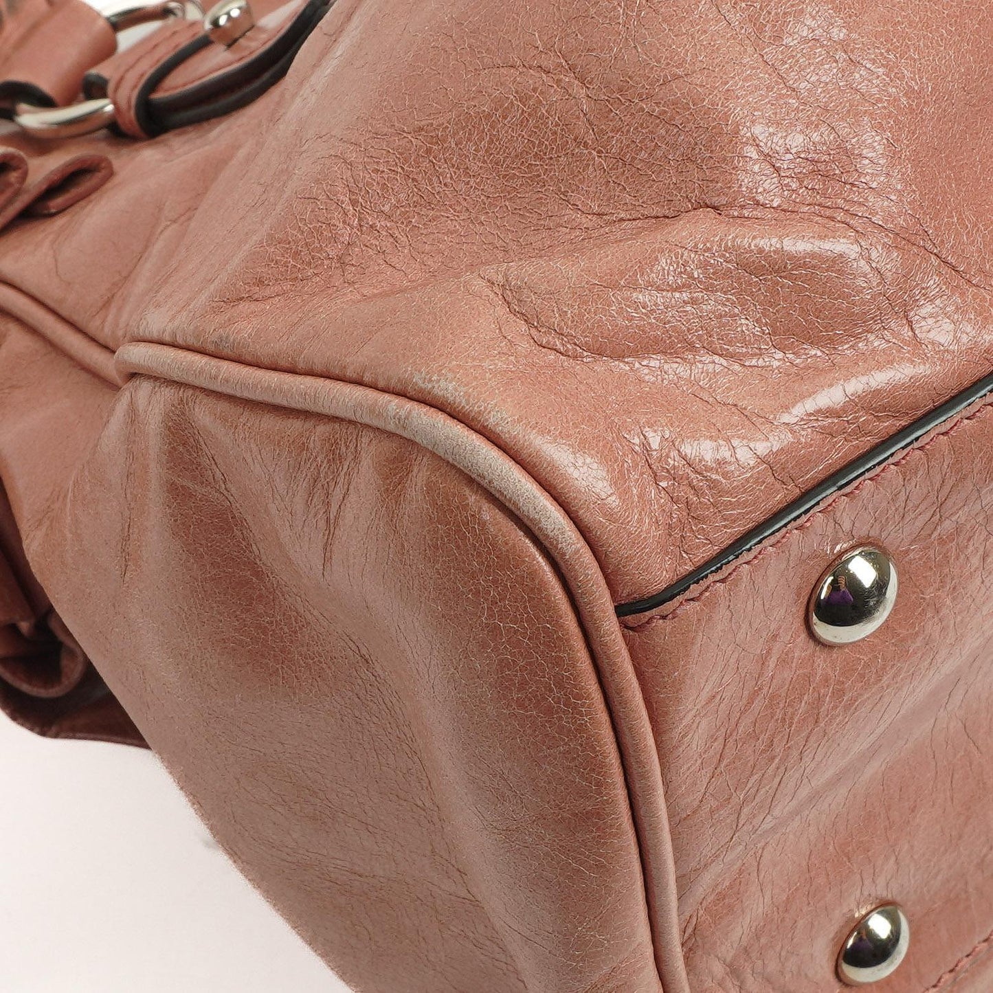 Miu Miu Vitello Lux Pink Satchel Tasche