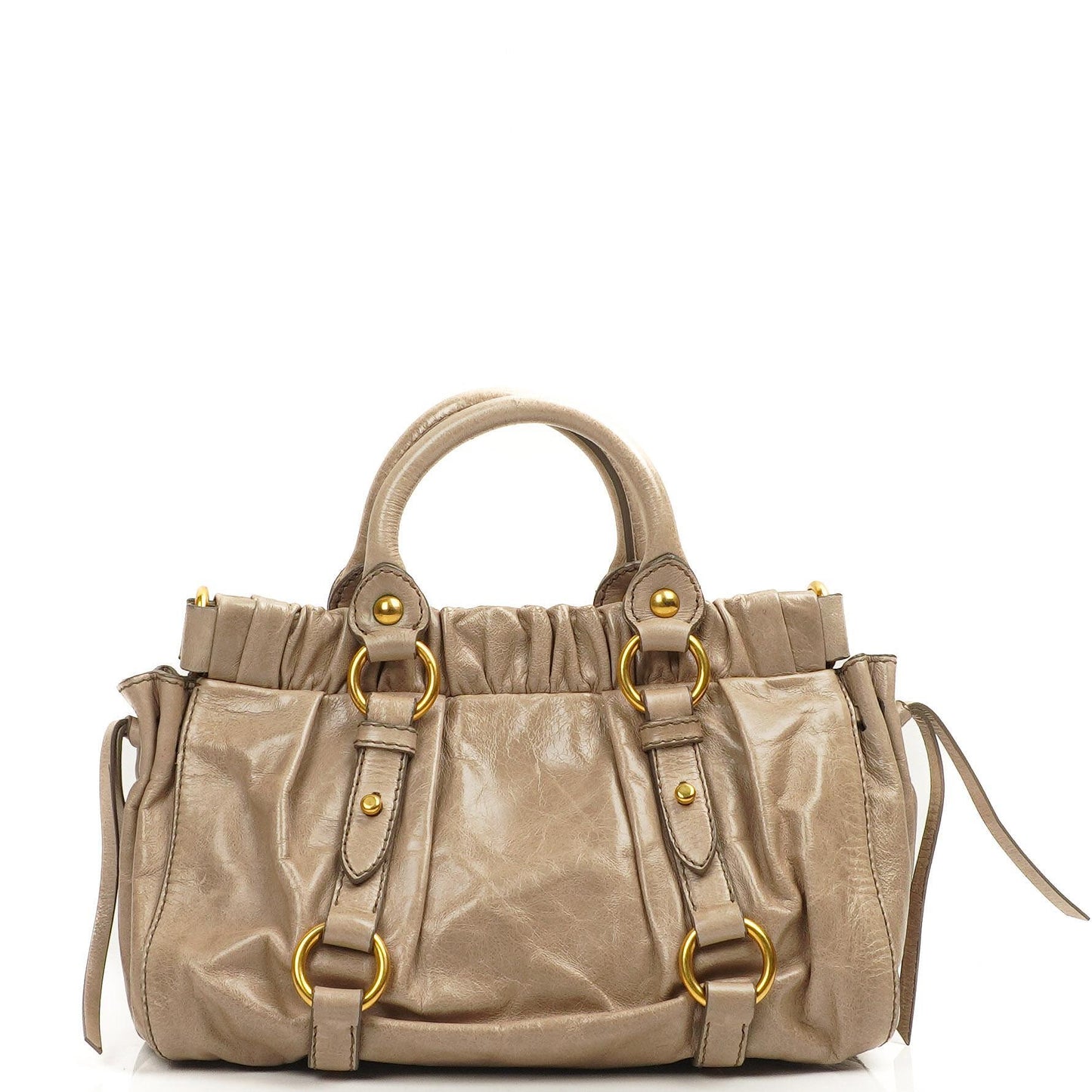 Miu Miu Vitello Lux Pomice Satchel Tasche