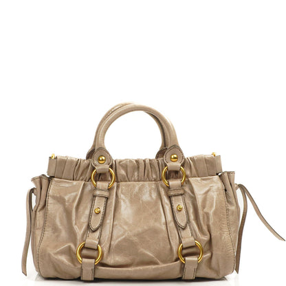 Miu Miu Vitello Lux Pomice Satchel Tasche