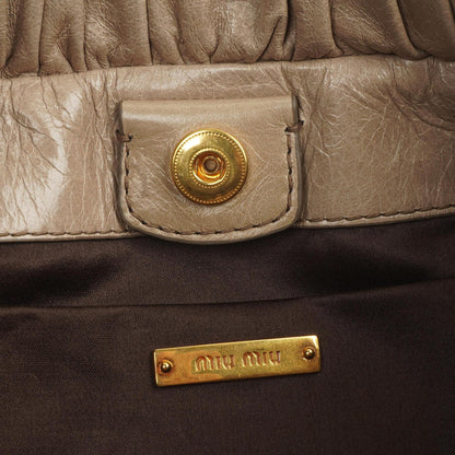 Miu Miu Vitello Lux Pomice Satchel Tasche
