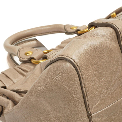 Miu Miu Vitello Lux Pomice Satchel Tasche