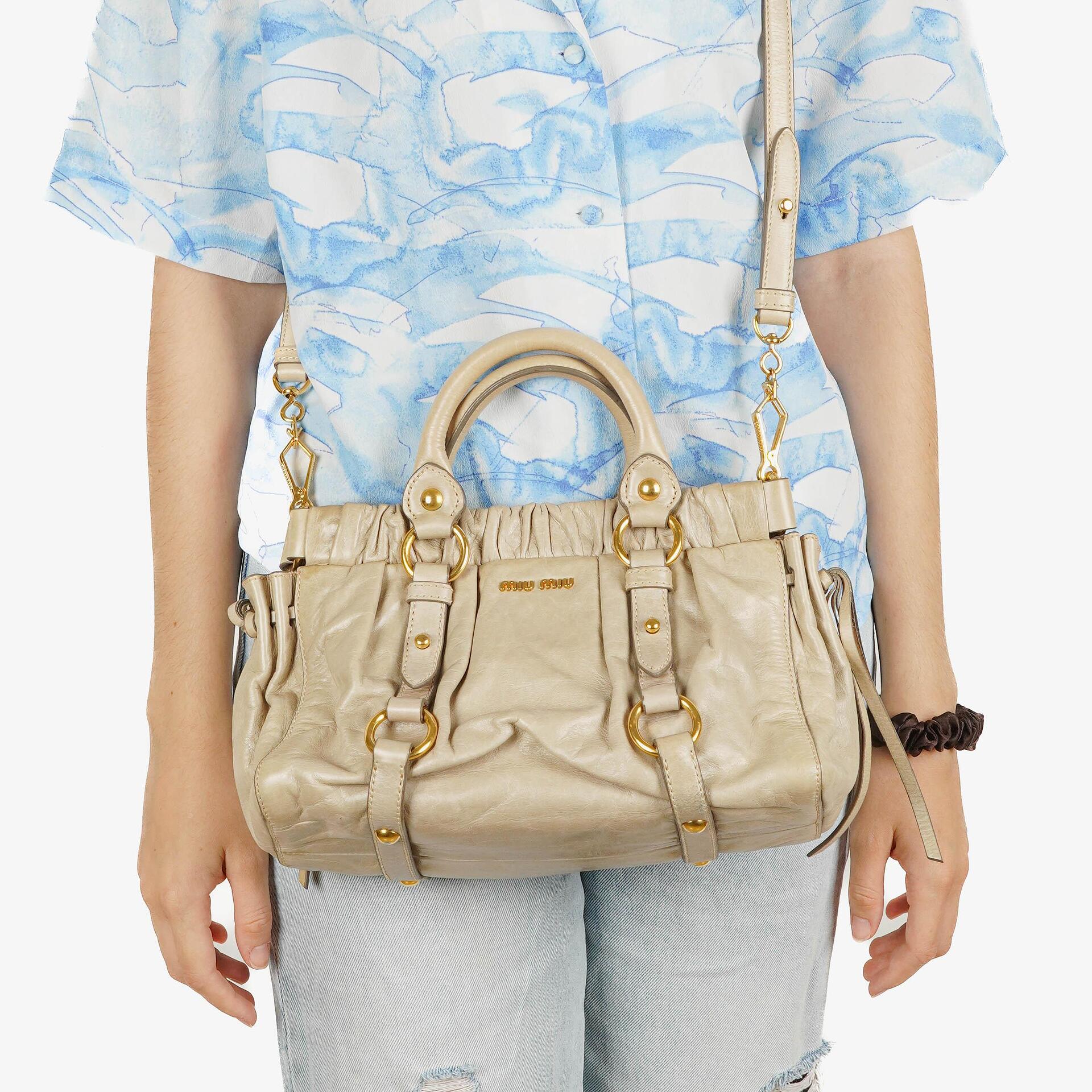 Miu Miu Vitello Lux Satchel Tasche