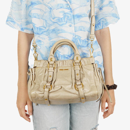Miu Miu Vitello Lux Satchel Tasche