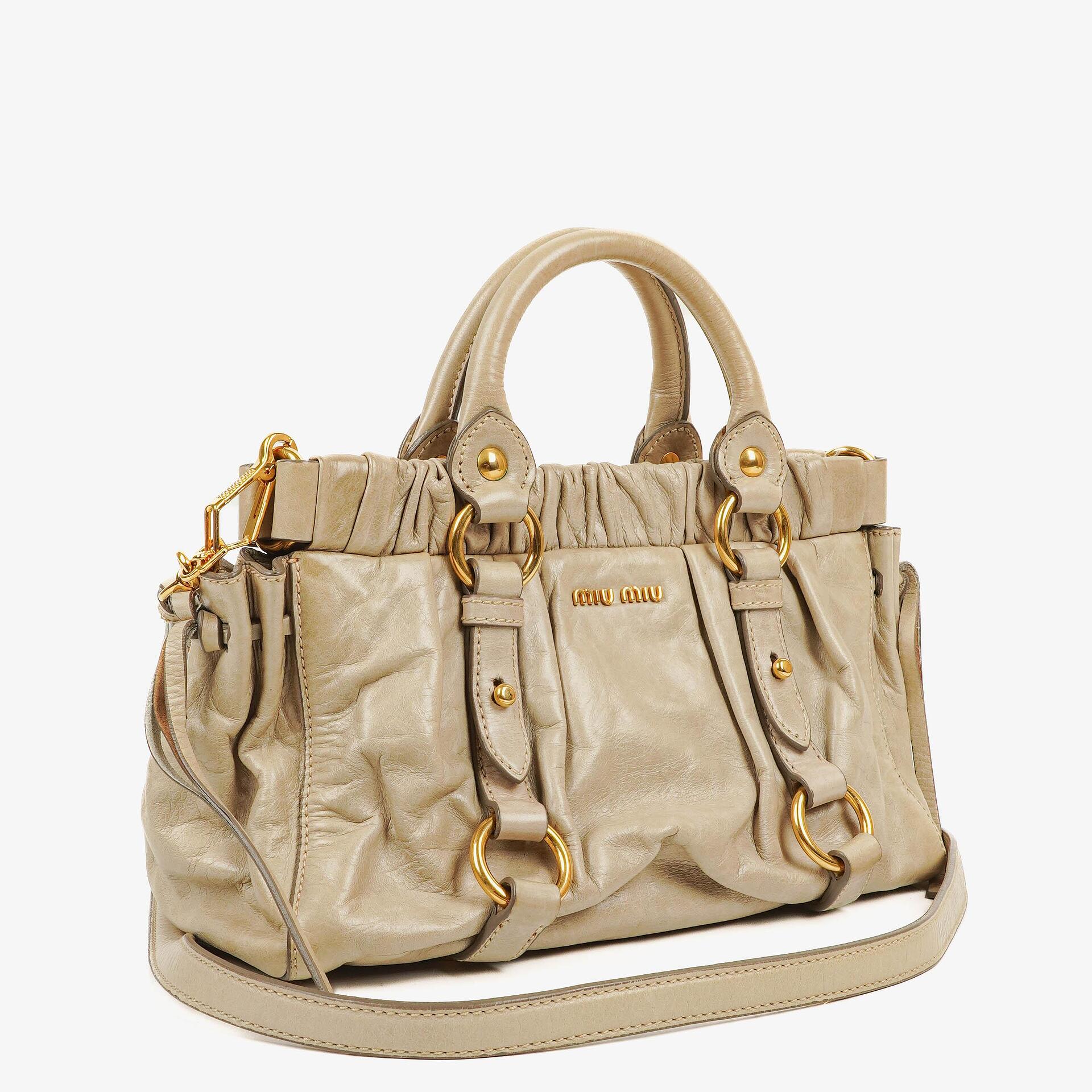 Miu Miu Vitello Lux Satchel Tasche