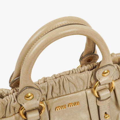 Miu Miu Vitello Lux Satchel Tasche