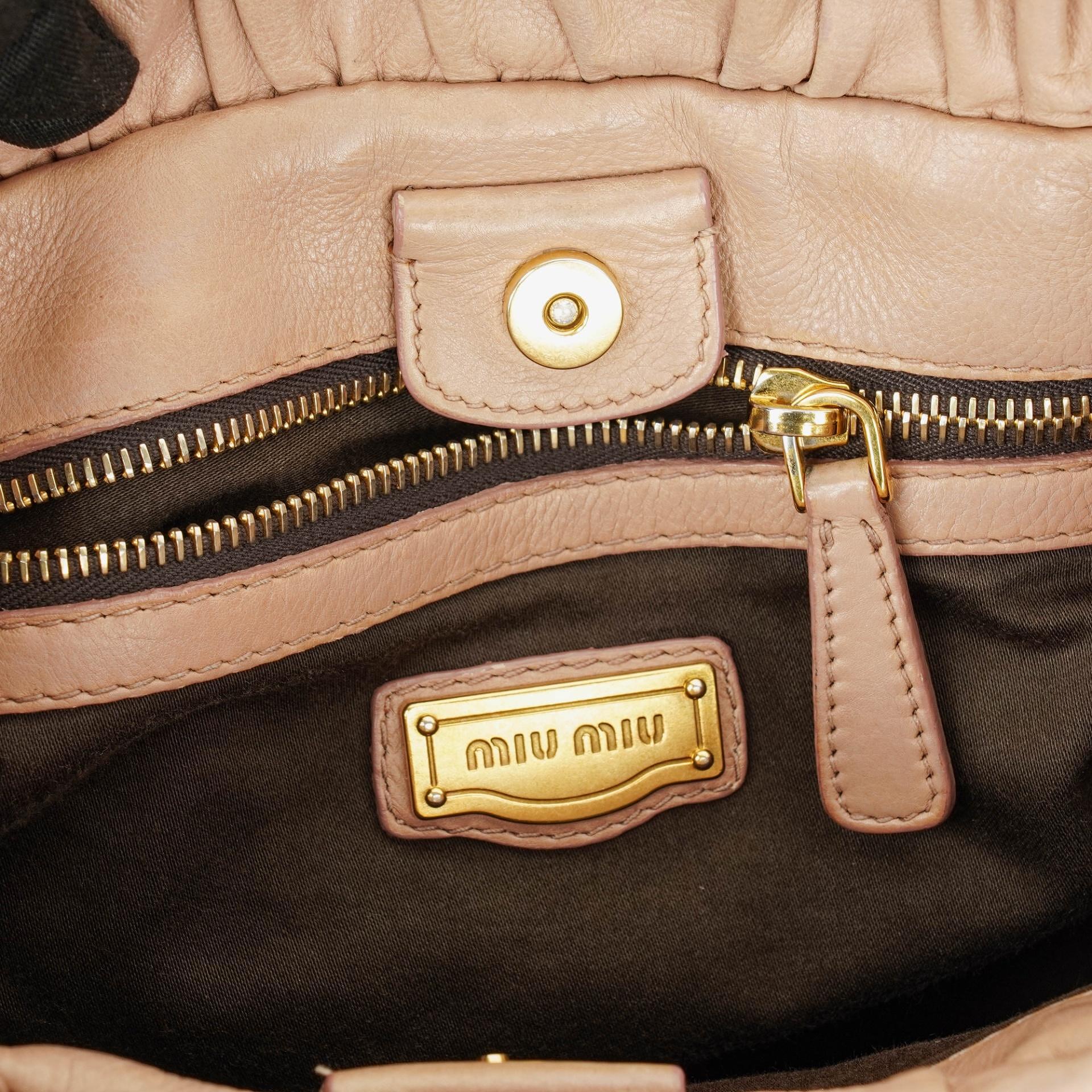 Miu Miu Vitello Lux Satchel Tasche
