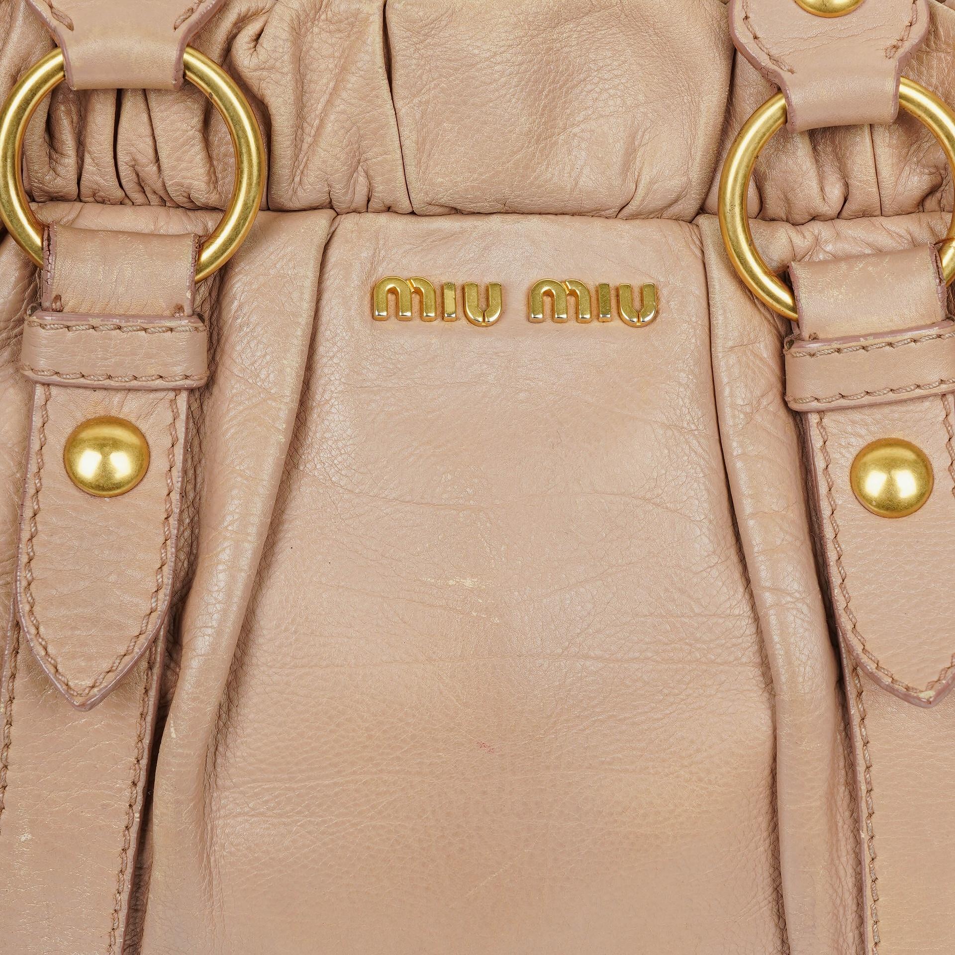 Miu Miu Vitello Lux Satchel Tasche