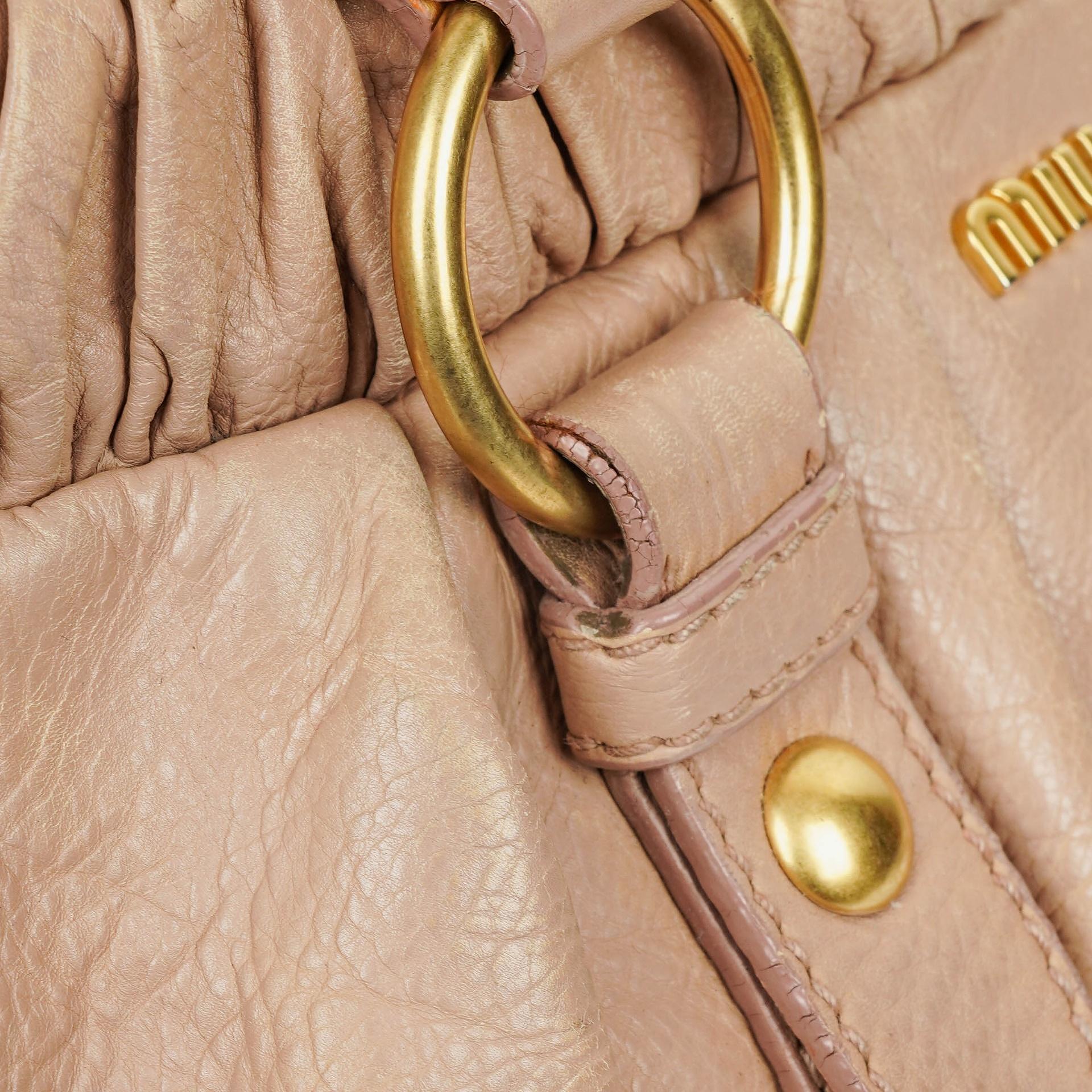 Miu Miu Vitello Lux Satchel Tasche