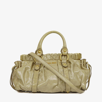 Miu Miu Vitello Lux Satchel Tasche
