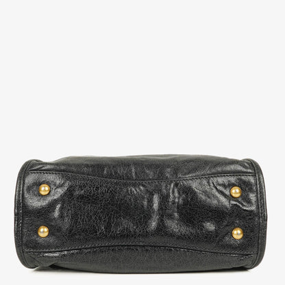 Miu Miu Vitello Lux Kleine Satchel Tasche aus schwarzem Leder