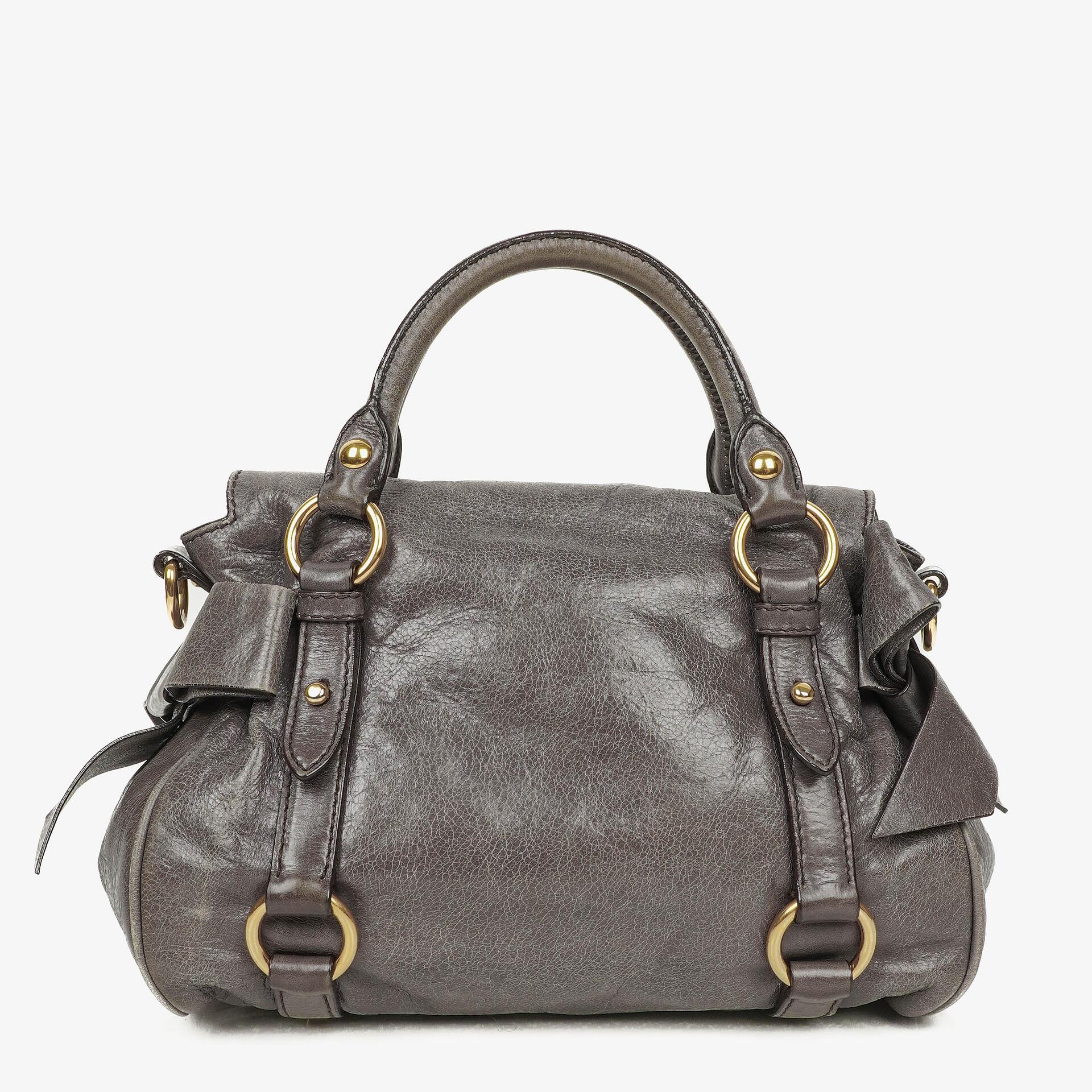 Miu Miu Vitello Lux Small Bow Satchel Tasche