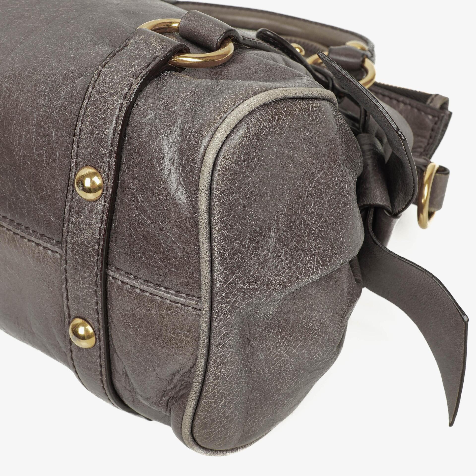 Miu Miu Vitello Lux Small Bow Satchel Tasche
