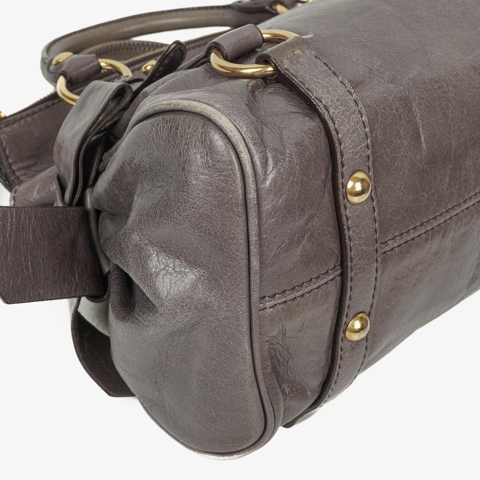 Miu Miu Vitello Lux Small Bow Satchel Tasche