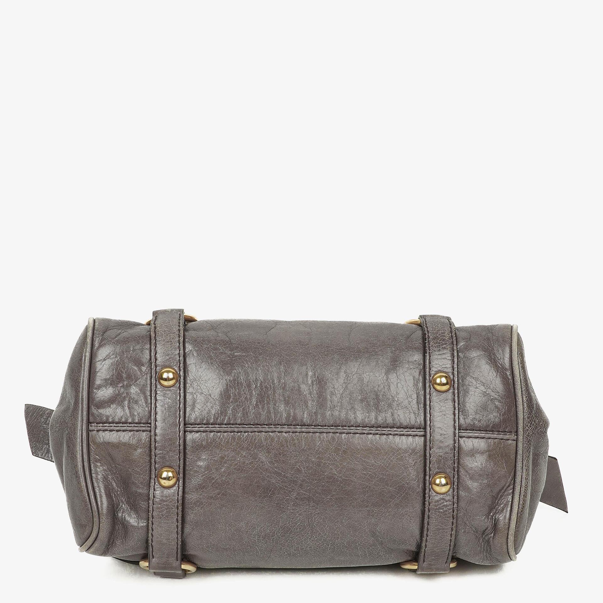 Miu Miu Vitello Lux Small Bow Satchel Tasche
