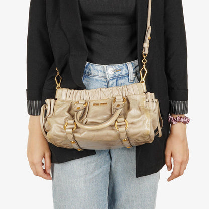 Miu Miu Vitello Satchel-Tasche