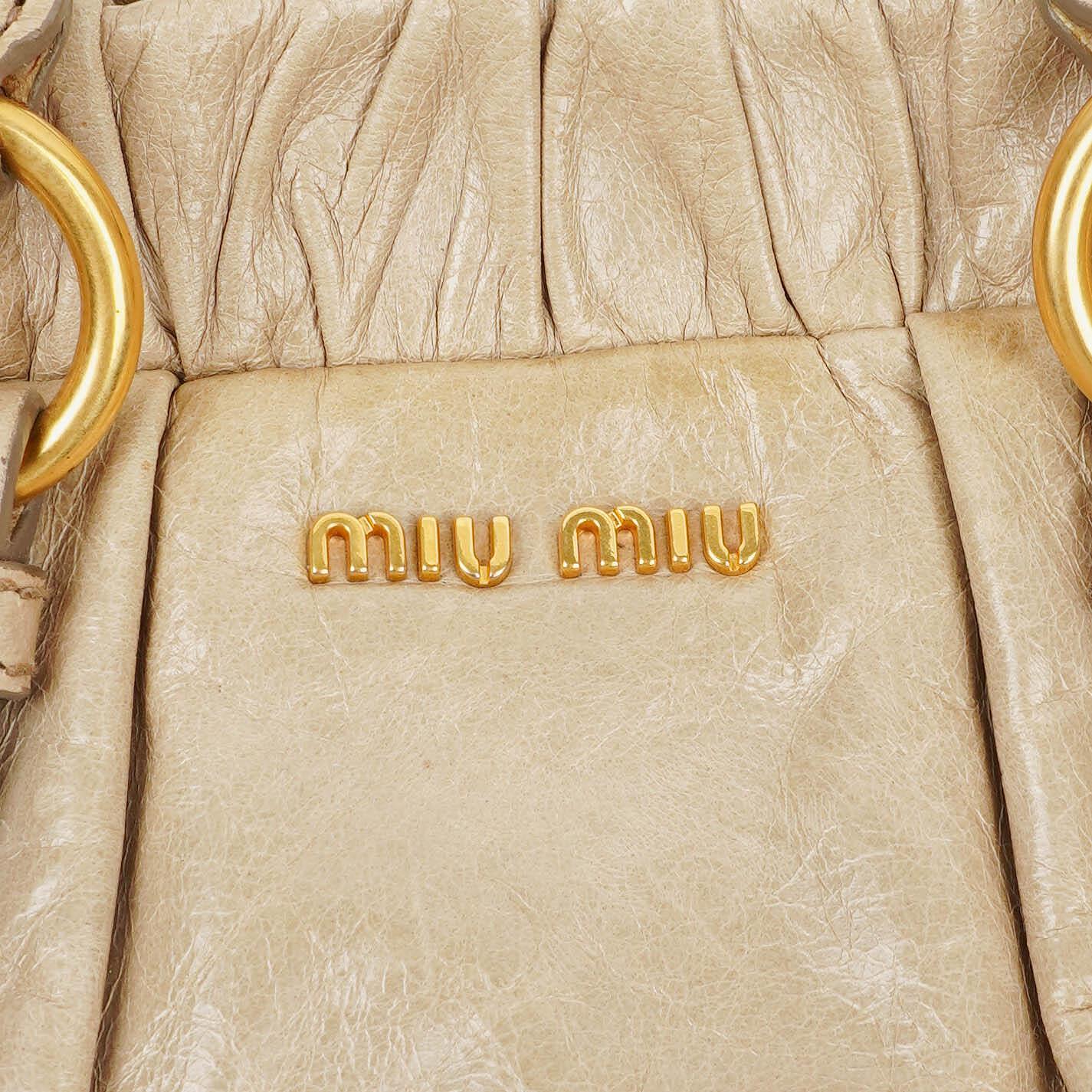 Miu Miu Vitello Satchel-Tasche