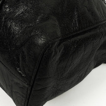 Miu Miu Vitello Shine Satchel Tasche Schwarz
