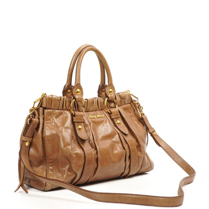 Miu Miu Vitello Shine Cammeo Satchel Tasche