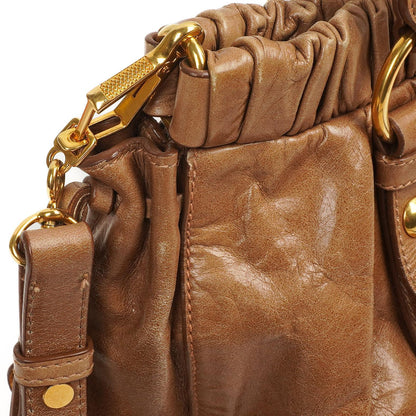Miu Miu Vitello Shine Cammeo Satchel Tasche