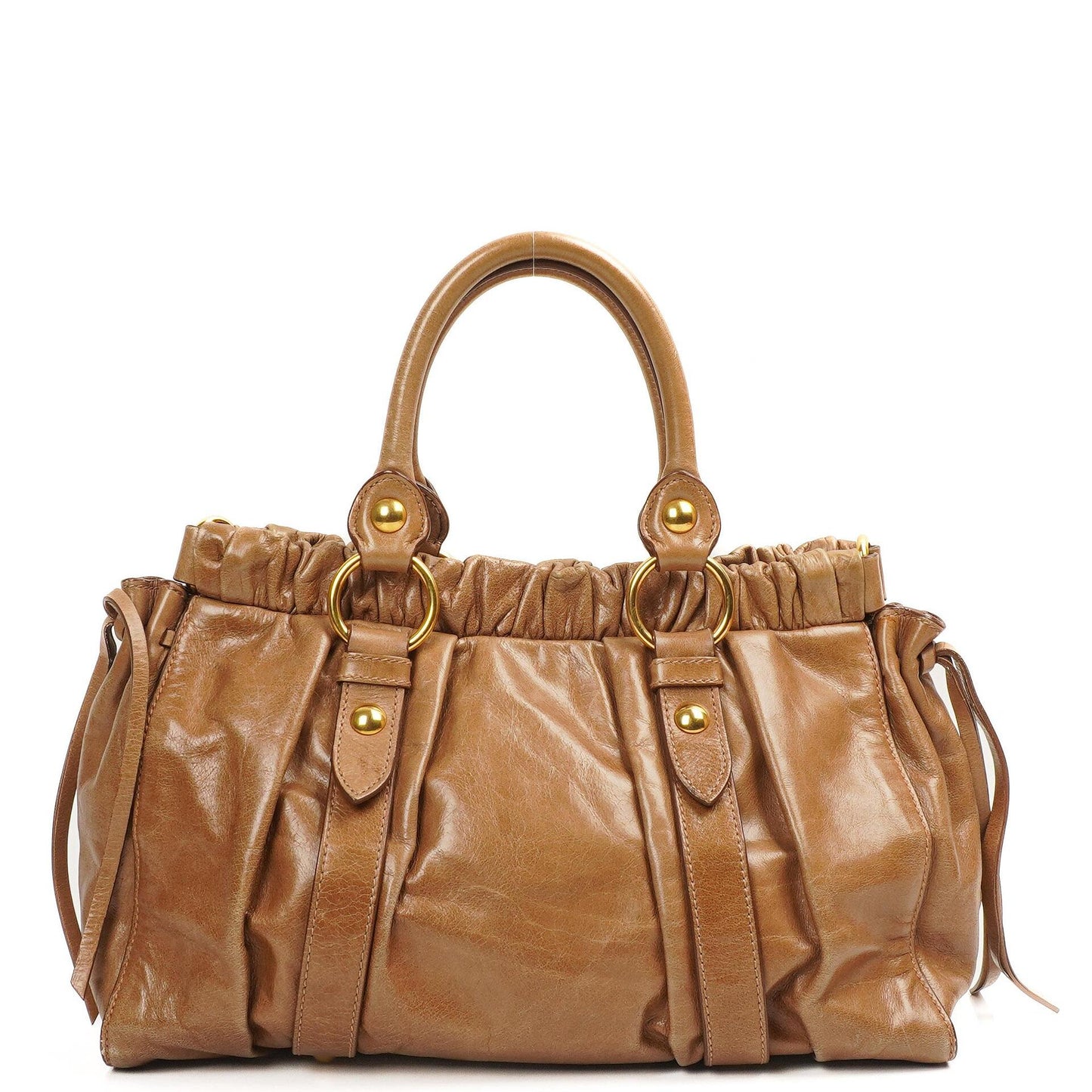 Miu Miu Vitello Shine Cammeo Satchel Tasche