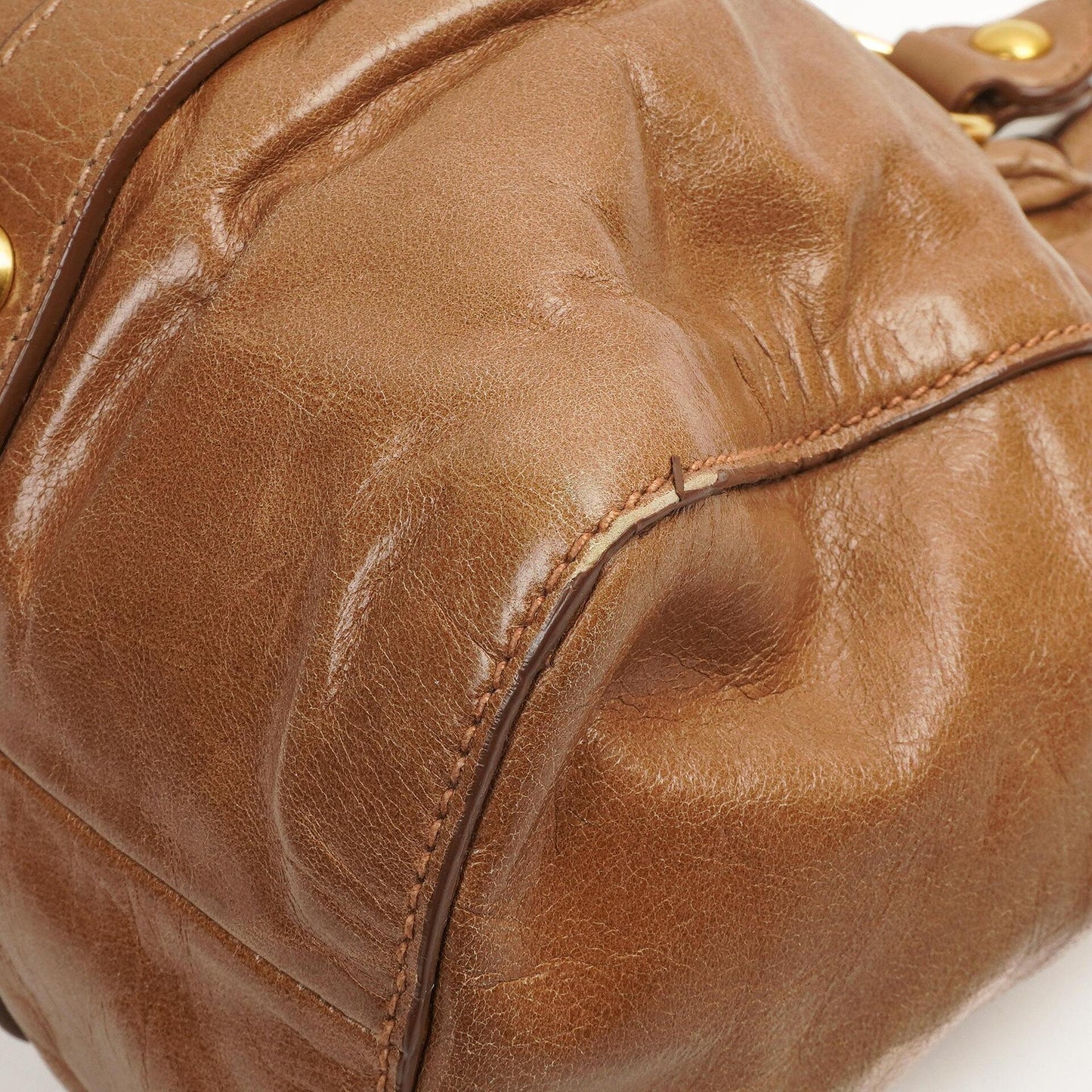 Miu Miu Vitello Shine Cammeo Satchel Tasche