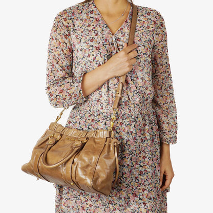 Miu Miu Vitello Shine Cammeo Satchel Tasche