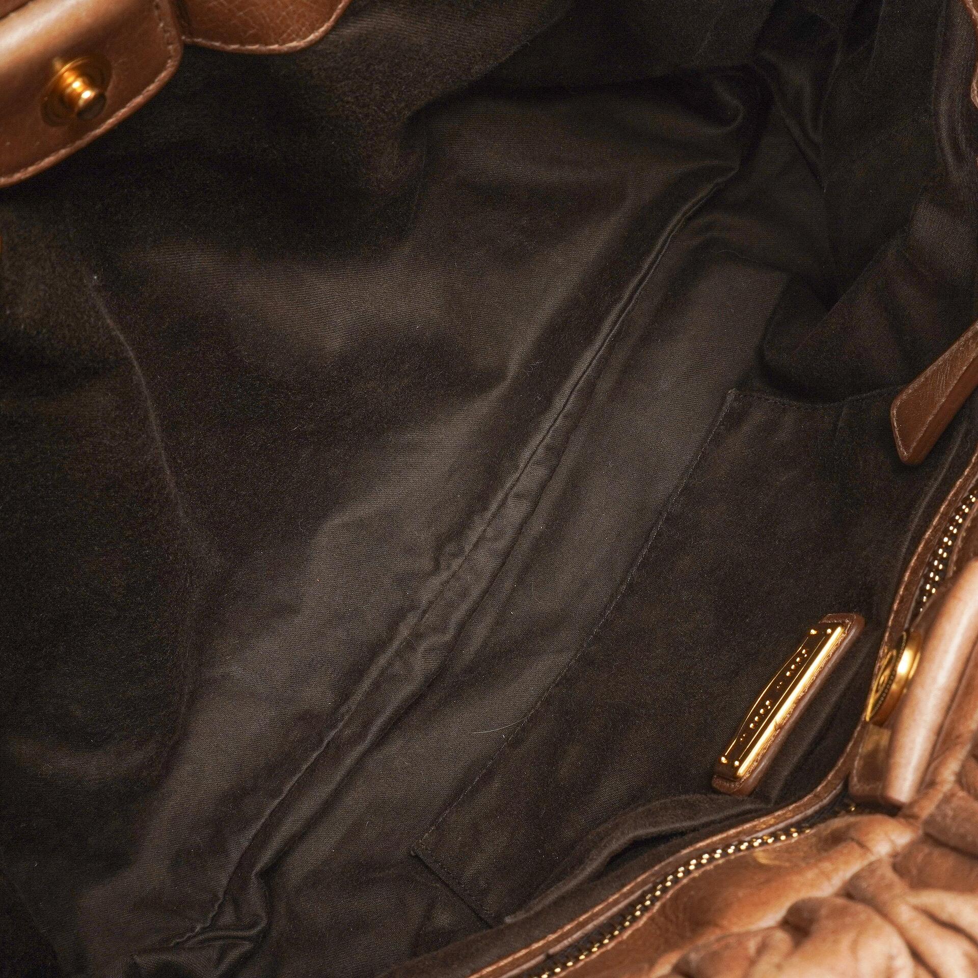 Miu Miu Vitello Shine Cammeo Satchel Tasche