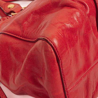 Miu Miu Vitello Shine Lacca Satchel Tasche