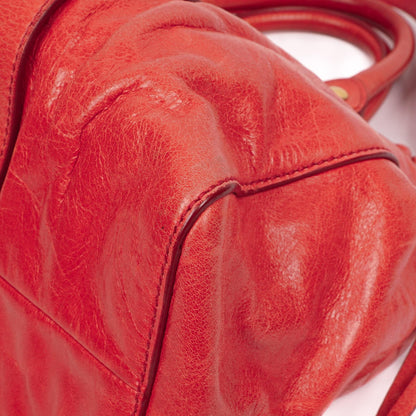 Miu Miu Vitello Shine Lacca Satchel Tasche