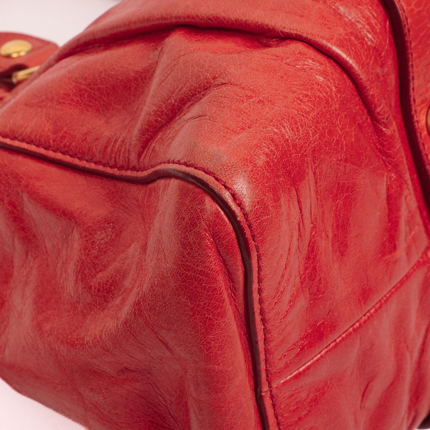 Miu Miu Vitello Shine Lacca Satchel Tasche