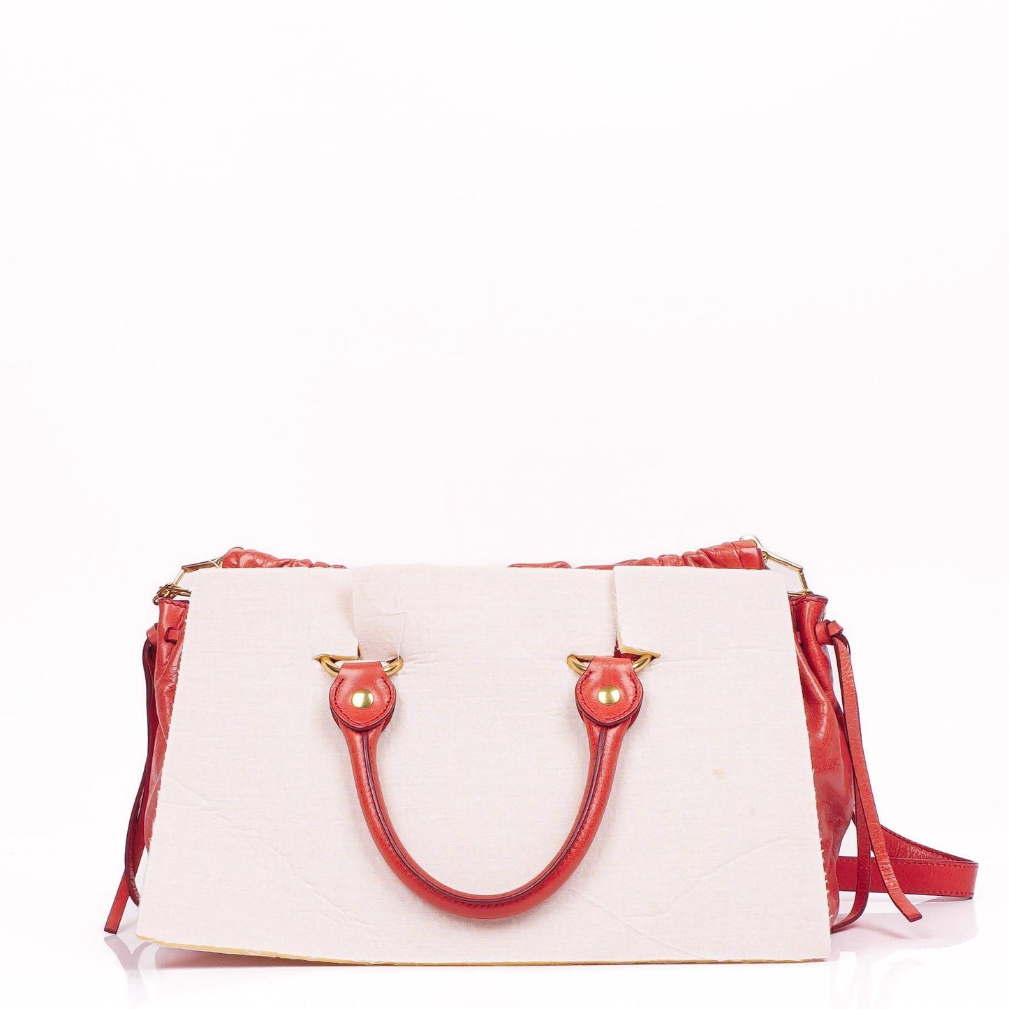 Miu Miu Vitello Shine Lacca Satchel Tasche