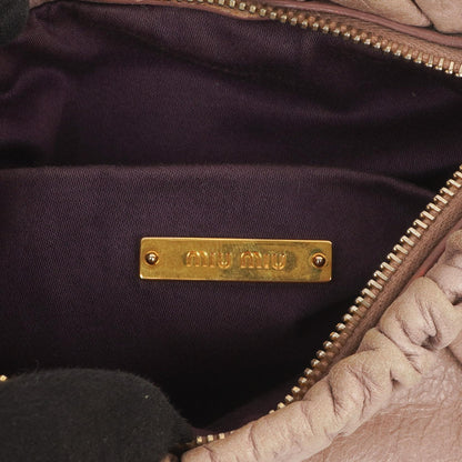 Miu Miu Vitello Shine Mughetto Crossbody Clutch Tasche