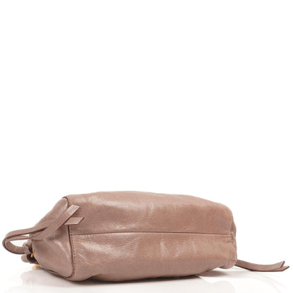 Miu Miu Vitello Shine Crossbody Clutch Bag Mughetto