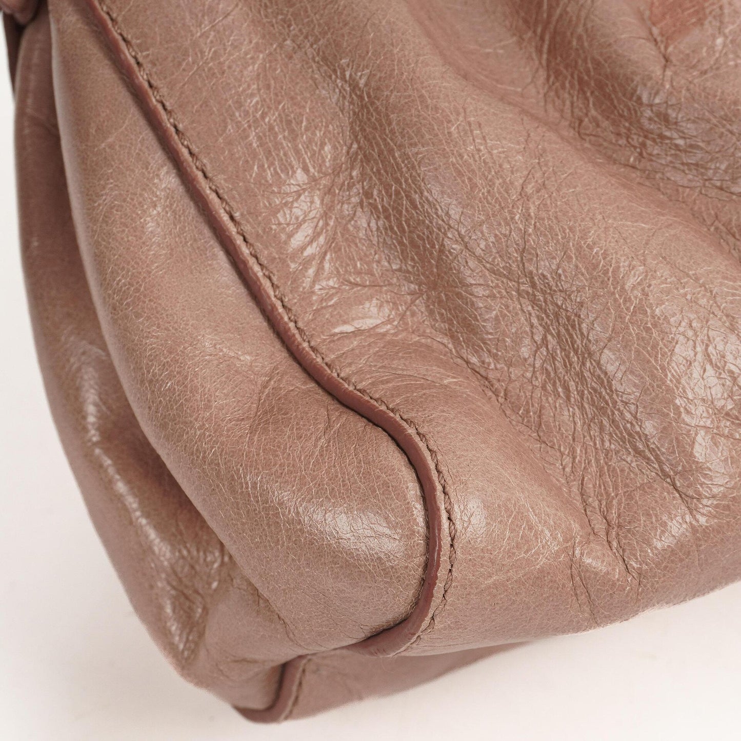 Miu Miu Vitello Shine Crossbody Clutch Bag Mughetto